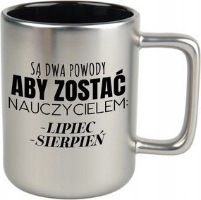 Matt Bögre Ezüst Fekete Belső 360ml Ajándék Tanárnak lenni