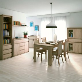 Dohányzóasztal, DTD laminált, tölgy sonoma, NORTY