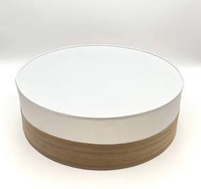 Mennyezeti lámpa SIRJA WOOD 2xE27/15W/230V átm. 45 cm fehér/tölgy