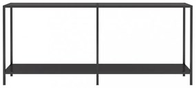 vidaXL fekete edzett üveg tálalóasztal 180 x 35 x 75,5 cm