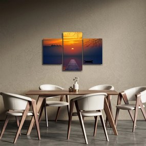 Híd képe naplementekor (90x60 cm)