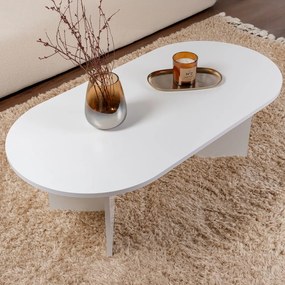 Dohányzóasztal Sable White