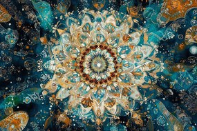 Vászonkép Canvas Grafika Mandala Harmónia Meditáció Zen Boho 120x80