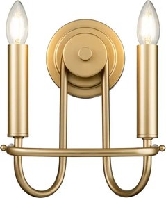 Kichler KL-CAPITOL-HILL2-PNBR - Fali lámpa CAPITOL HILL 2xE14/40W/230V aranyszínű