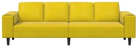 Kanapé Szett Sárga Bársony