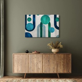 Kép - Vonalak és kör alakzatok (90x60 cm)