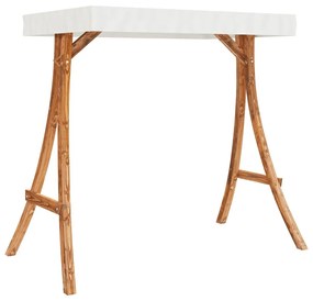 tömör lucfenyő baldachinos hintapad tíkfa kivitelezéssel