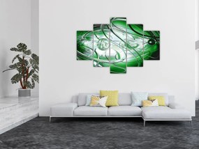 Zöld absztrakt kép (150x105 cm)