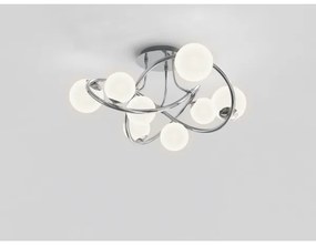 Wofi 9014-807 - LED Felületre szerelhető csillár  NANCY 8xG9/3,5W/230V fényezett króm