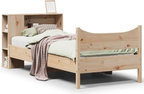 vidaXL tömör fenyőfa ágy matrac nélkül 90 x 200 cm