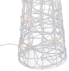 Karácsonyfa átlátszó 60cm LED-del IP44 - Coni