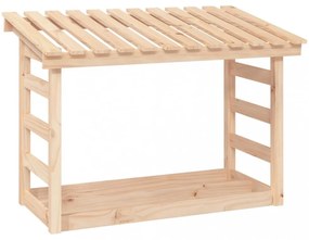 vidaXL tömör fenyőfa tűzifatartó állvány 108x64,5x78 cm