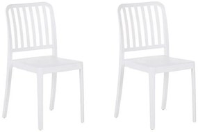 Fehér kerti szék kétdarabos szettben SERSALE Beliani