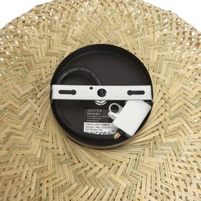 Japandi mennyezeti lámpa bambusz 42cm IP44 - Moana