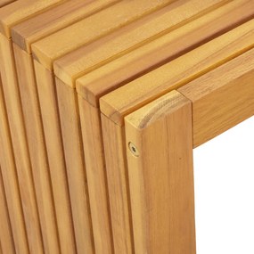 Kerti Kávéasztal 110x55x35 cm Tömör Fa Akác