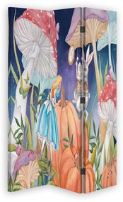 Gario Paraván Kis Alice Csodaországban éjjel Méret: 110 x 170 cm, Kivitelezés: Klasszikus paraván