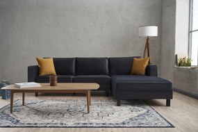 Sarokkanapé Kale Velvet Jobbos - Antracit