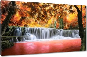 Vászonkép 120x70 Őszi vízesés