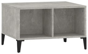 Betonszürke szerelt fa dohányzóasztal 60 x 50 x 36,5 cm