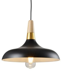 Lámpa Mennyezeti lámpatest SKANDI 2,7382,AC220-240V,50/60Hz,1*E27,IP20,átmérő 35CM,egyes,fekete