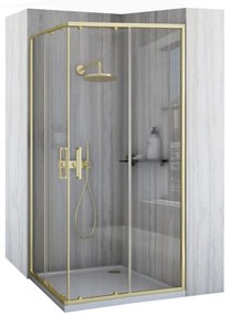 Rea City, tolóajtós zuhanykabin 80x100 cm, arany matt, REA-K6445