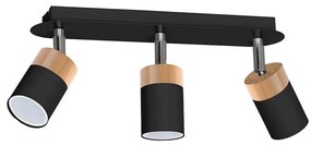 Spotlámpa JOKER BLACK WOOD 3xGU10/8W/230V