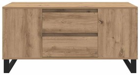 vidaXL Dohányzóasztal Artisan tölgy 102 x 44,5 x 50 cm Faanyag