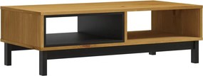 vidaXL FLAM tömör fenyőfa dohányzóasztal 100 x 50 x 32,5 cm