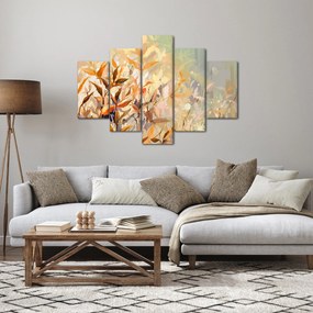 Kép - Festett növények (150x105 cm)