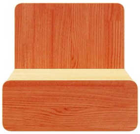 Éjjeli asztal 2 pcs Viaszbarna 44 x 32.5 x 40 cm Tömör fenyőfa