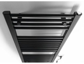 Aqualine - Fürdőszobai elektromos radiátor DIRECT-E 300W/230V 96 cm matt fekete