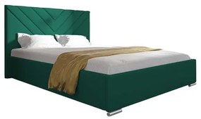 ISAIAH 22 STANDARD ágy 160x200 cm - ezüst lábak Zöld