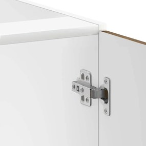 vidaXL mosdóaljzatos szekrény Lucca füstölt tölgy fűrészáru műfa