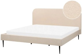 Franciaágy 180 cm Faris (bézs boucle) (ágyráccsal). 1078946