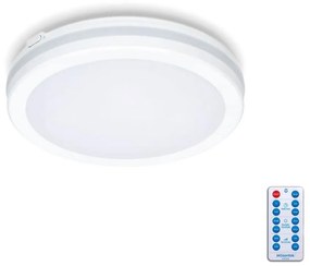 Kobi LED Fürdőszobai mennyezeti lámpa érzékelővel LED/12W/230V átm. 20 cm fehér + távirányító KB0345