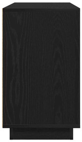 Fekete tölgy oldalszekrény 102x35x60 cm Mérnöki fa