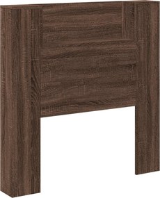 vidaXL Fejtámla polcokkal Barna Tölgy 100 x 16,5 x 103,5 cm Faanyag
