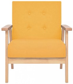sárga szövet karosszék