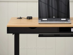 PC asztal Osto 100 (fekete tölgy + fekete). Akció -18%. 1109819