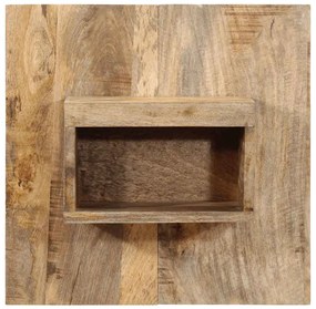 Éjjeli szekrény 50x27x50 cm tömör durva fa mangó