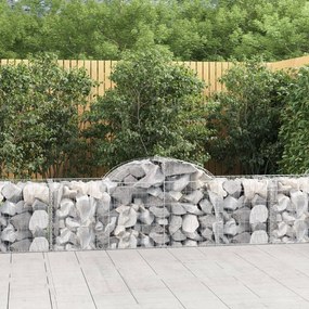 20 db íves horganyzott vas gabion kosár 200x50x60/80 cm