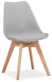 KRIS szék tölgy/világos szürke