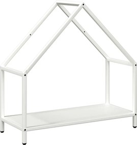 vidaXL fehér hidegen hengerelt acél tűzifatároló 60x25x60 cm