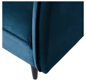 Sötétkék bársony kanapé 203 cm Juli – Ropez