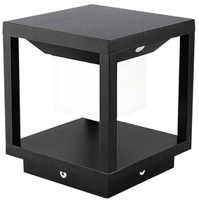 LED napelemes lámpa szenzorral LED/2W/5,5V 3000K IP65 2600 mAh fekete