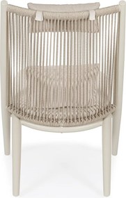 Bézs fém kerti fotel Aloha – Bizzotto