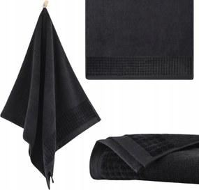 Törölköző Zwoltex 30x50 Paulo 3 Pamut 500g Fekete