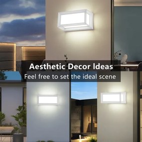 Brilagi - LED kültéri fali lámpatest PARKER LED/12W/230V 3000/4500/6000K fehér IP44