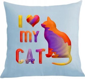 Párna párnahuzat Szeretem a macskámat