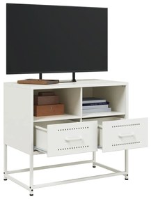 fehér acél TV-szekrény 68 x 39 x 60,5 cm